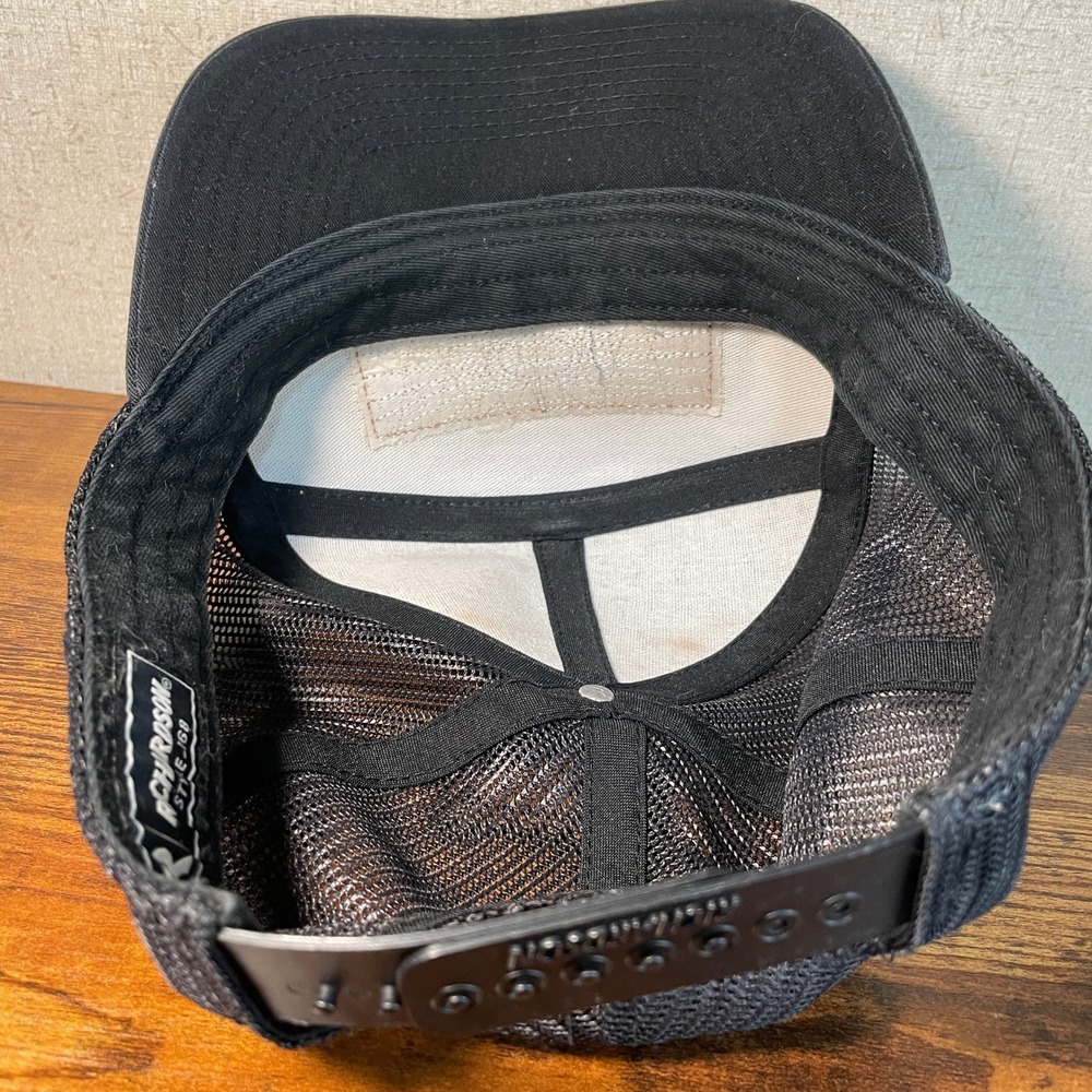 Richardson 168 Asimpa Pipeline Services APS Leather Patch Trucker Hat Snapback - Picture 9 of 9